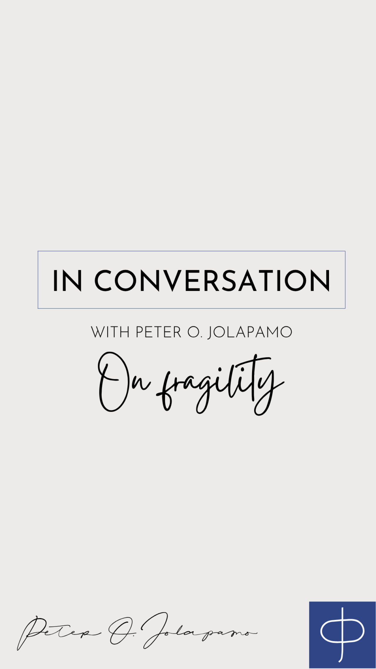 Peter O. Jolapamo on fragility