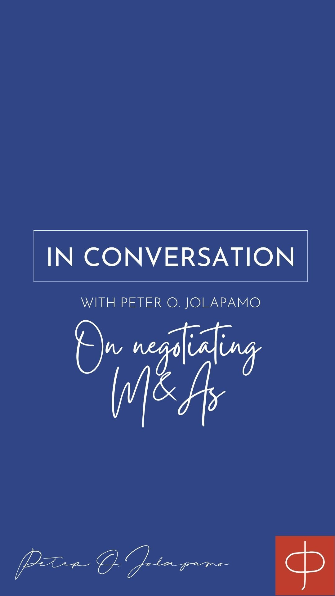 Peter O. Jolapamo on handling m and as