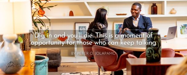 Peter O. Jolapamo on the importance of keeping the conversation going