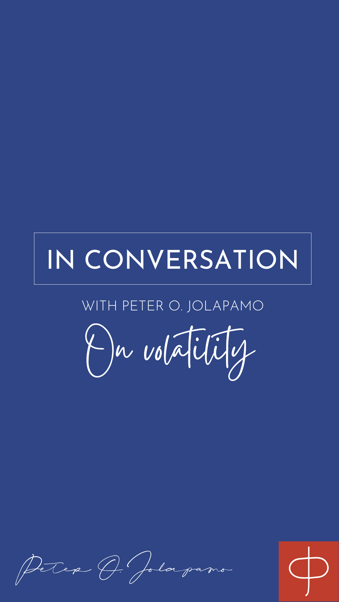 Peter O. Jolapamo on volatility