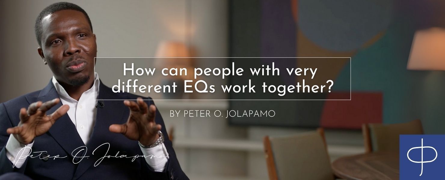 Peter O. Jolapamo on working together with different eqs